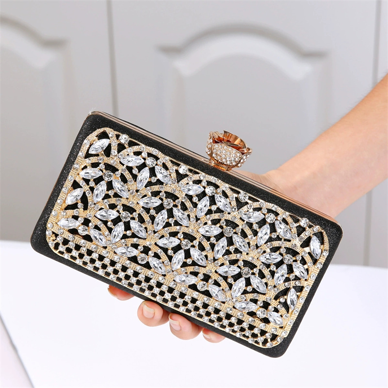 Luxury Bags In Dubai - Luxe diamanten metalen frame avondtas dames