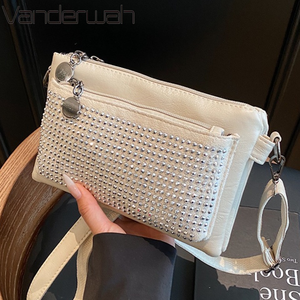 Luxury Bags Levels - Aangepaste A-niveau Strass Sprankelende Drielaagse Tas