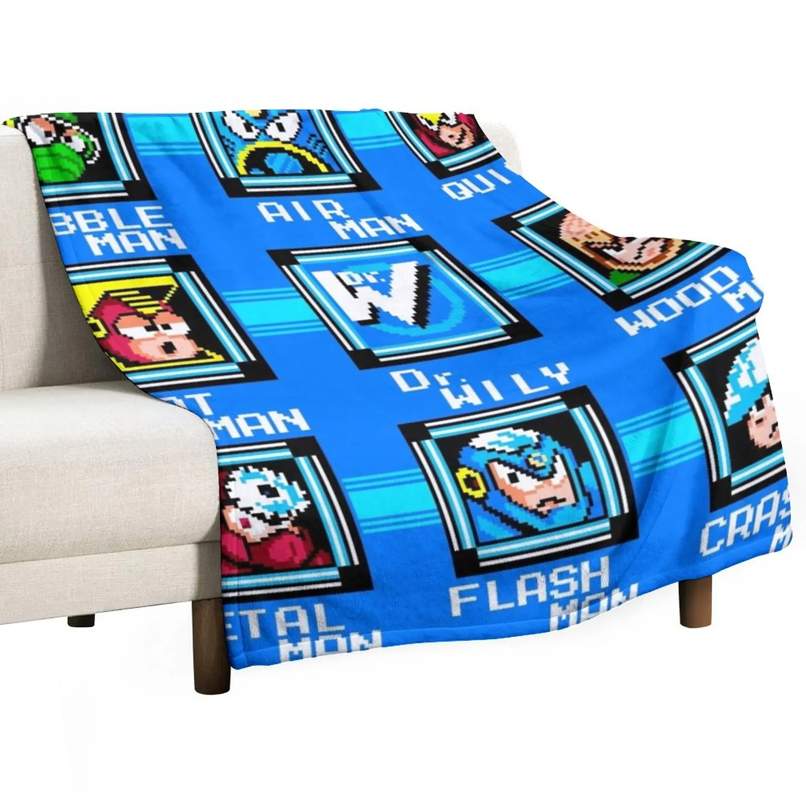 Luxury Bags Levels - Megaman 2 Level Screen Throw Deken