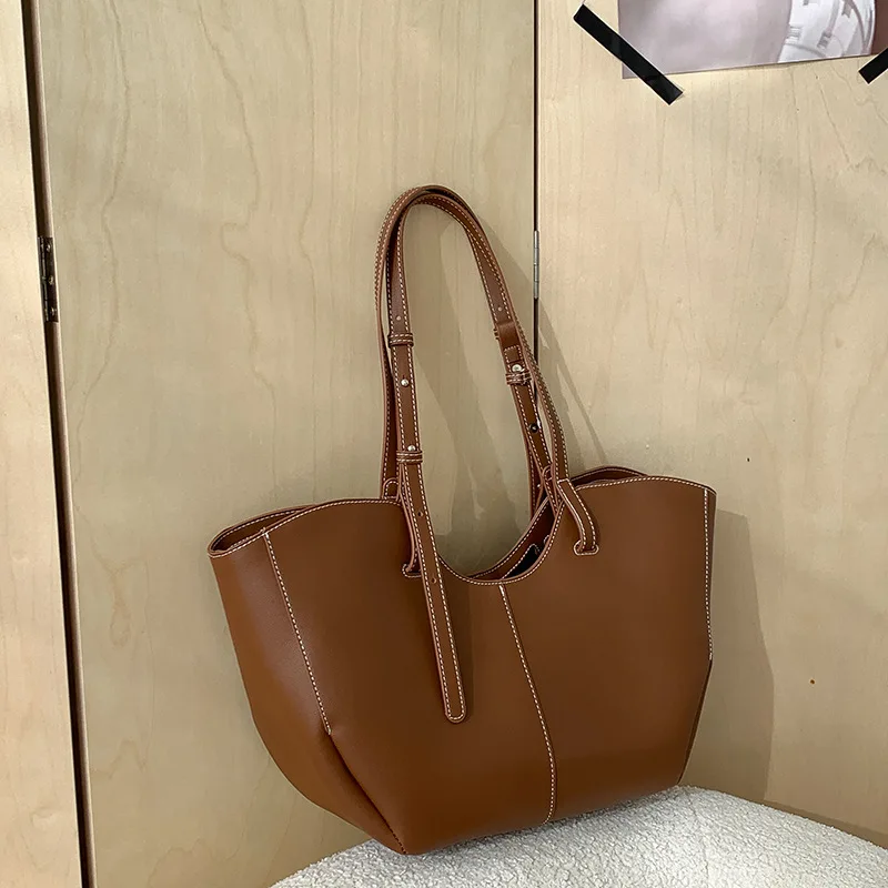 Luxury Bags Supplier - Vintage Dameshandtas Grote Capaciteit Draagbare Winkel-Schoudertas