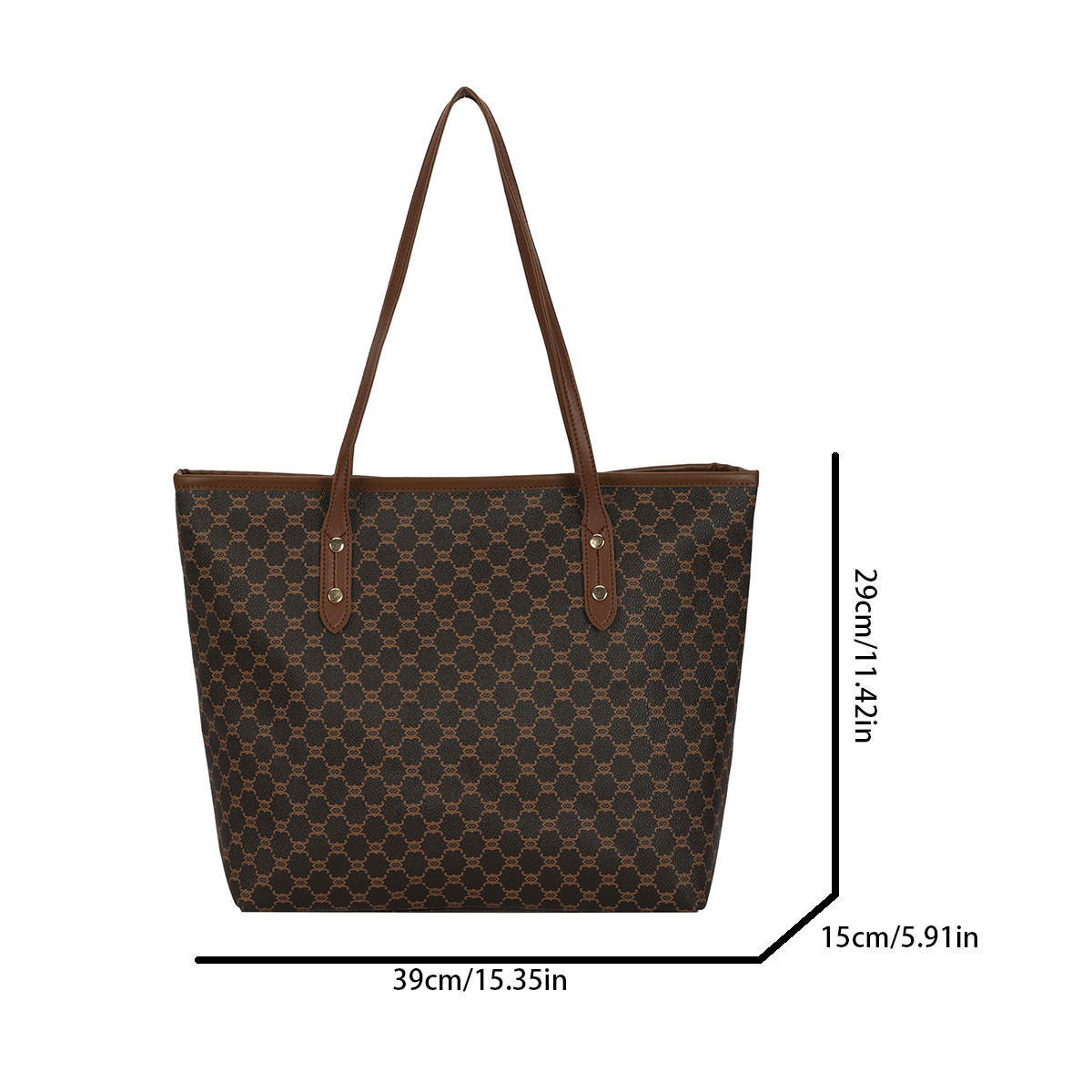 Luxe vintage dames draagtas me - Tote Bag Leather Monogram recensie en prijs